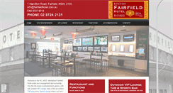 Desktop Screenshot of fairfieldhotel.com.au